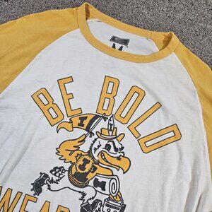 Tailgate Iowa Hawkeyes Be Bold Wear Gold Shirt Womens Medium Mid Sleeve